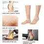 Madholly 5 Pairs Gel Heel Sleeves, Breathable Silicone Heel Socks Protectors to Repair Dry Cracked Heel and Reduce Pains of Plantar Fasciitis, Achilles Tendonitis Tendon, Heel Spurs, Sore Heel