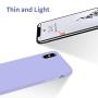 OTOFLY Liquid Silicone Gel Rubber Full Body Protection Shockproof Case for iPhone Xs/iPhone X，Anti-Scratch&Fingerprint Basic-Cases，Compatible with iPhone X/iPhone Xs 5.8 inch (2018), (Light Purple)