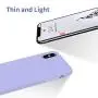 OTOFLY Liquid Silicone Gel Rubber Full Body Protection Shockproof Case for iPhone Xs/iPhone X，Anti-Scratch&Fingerprint Basic-Cases，Compatible with iPhone X/iPhone Xs 5.8 inch (2018), (Light Purple)