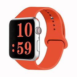 VATI Sport Band Compatible for Apple Watch Band 38mm 40mm 42mm 44mm, Soft Silicone Sport Strap Replacement Bands Compatible with 2019 Series 5 iWatch Apple Watch Series 4/3/2/1, Sport, Nike+, Edition