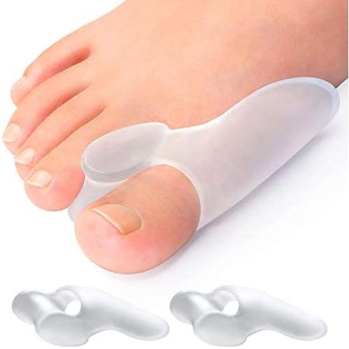 Promifun Bunion Cushion Protector, 10 Packs of Bunion Corrector Pads with Separator for Big Toe, Gel Shield for Foot Pain Relief, Calluses, Corns