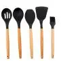 Gwjs Silicone Kitchenware, Non-stick Spatula Kitchenware Set Of Nine Silicone Spatula Set Cooking Utensils-nine-piece Set 32cm(12.6inch)