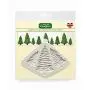 Fir Trees Silhouettes Silicone Mold for Cake Decorating, Cupcakes, Sugarcraft, Candies and Clay, Food Safe, Made in the UK