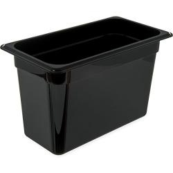 Carlisle 3066903 StorPlus Third Size Food Pan, Polycarbonate, 8" Deep, Black