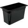 Carlisle 3066903 StorPlus Third Size Food Pan, Polycarbonate, 8" Deep, Black