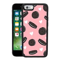 iPhone 6s 6 Case,Flexible Soft TPU Cover Shell,Slim Silicone Black Rubber Non-Slip Durable Design Protective Phone Case for iPhone 6s 6 -Biscuits