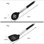 JunbosiKitchenware Black Silicone Kitchenware Set of 6 Nonstick Kitchen Tool Shovel Spatula Silicone Cooking Kitchenware Set
