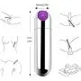 Bullet Vagina Stimulator Massager Mini Adult Massager for Travel Vibrant with USB Rechargeable & Waterproof Dildo Nipple G Spot Vibrator Adult Sex Toys for Women (Silver)