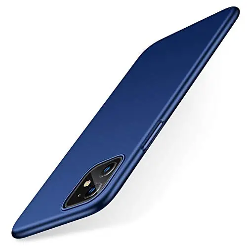 TORRAS Slim Fit iPhone 11 Case, Hard Plastic PC Ultra-Thin Phone Cover Case with Matte Finish Coating Grip Compatible with iPhone 11 (6.1 Inch), Navy Blue