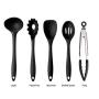BestDealzToday Cooking Set |Non-Stick Kitchenware Silicone Heat Resistant Kitchen Cooking Utensils Baking Tool Cooking Tool Set (Black)