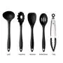 BestDealzToday Cooking Set |Non-Stick Kitchenware Silicone Heat Resistant Kitchen Cooking Utensils Baking Tool Cooking Tool Set (Black)