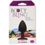 Doc Johnson Booty Bling - Spade Shaped Silicone Anal Plug with Jeweled Base - 3&quot Long and 1.2&quot Wide - Small - Pink Jewel