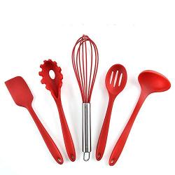 SKYyao Kitchen utensil set Silicone kitchenware five-piece set non-stick pot kitchen tools Cooking Set Silicone
