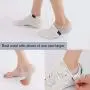 UWIOFF 2Pcs Height Increase Insoles Silicone Height Increase Socks for Women Men Invisible Soft Gel Heel Lift Pads Heel Cushion Inserts Taller Height Lift Shoes Insole