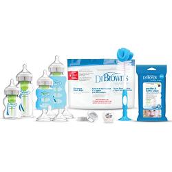 Dr. Browns Options + Wide-Neck Glass Baby Bottle Starter Set