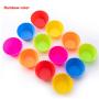 Silicone Baking Cups, Jumbo Cupcake Liners Large 3.54 inch Resusable Muffin Cups Non-stick Muffin Liners Cupcake Baking Cups Stand Alone Cupcake Holder, 12Packs in 6 Rainbow Colors