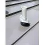 EAGLE 1 EPDM Flexible Roofing Pipe Flashing Boots - On Site Adjustable Roof Pipe Jack Boot with Round Base (High Temp Red, 8)