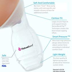 NatureBond Silicone Breastfeeding Manual Breast Pump Milk Saver Nursing Pump | Basic Pack Air-Tight Vacuum Sealed in Hardcover Gift Box. BPA Free