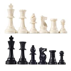 Heavy Tournament Triple Weighted Chess Set Combo - Black