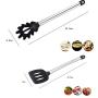 Kitchenware Utensils Set 8 Piece Premium Silicone Stainless steel Heat Resistant Non-Stick Cooking Professional Tools Black