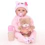 CHAREX Realistic Baby Doll, 22 Inches Real Baby Doll Reborn,Weighted Reborn Newborn Sleeping Doll