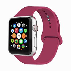 IYOU Sport Band Compatible with Watch Band 38MM 42MM 40MM 44MM, Soft Silicone Replacement Sport Strap Compatible with 2019 Watch Series 5 2018 Watch Series 4/3/2/1