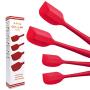 Kitchenware Utensils Set 4 Piece Premium Silicone Heat Resistant Non-Stick Baking Professional Cake Tools Red,4set