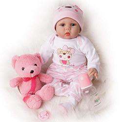 Yesteria Reborn Baby Dolls Girl Look Real Silicone Vinyl Pink Outfit 22 Inches