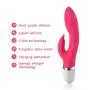 O-GAME Rabbit Vibrarator with 6 Vibrantion Modes Rechargeable Massager Quiet Dual Motor Silicone Toy for Women Couples