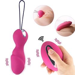 Wireness Remote Bullet Vibrator for Women.Waterproof Dual Vibrating Wearable G Spot & Clitoral Vibrator with 10 Powerful Vibrations - Love Egg for Couple Gift