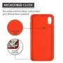 iPhone X Case, iPhone X Silicone Case, Xperg Slim Liquid Silicone Gel Rubber Shockproof Case Soft Microfiber Cloth Lining Cushion Compatible with Apple iPhone X (Red)