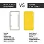 Rightcar Solutions Flawless Silicone License Plate Frame - Rust-Proof. Rattle-Proof. Weather-Proof. - Yellow