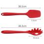 SKYyao Kitchen utensil set Silicone Kitchenware 7 Piece set non-stick pan cooking shovel scoop scratch baking kitchen gadget silicone