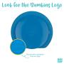 Bumkins Silicone Grip Dish, Suction Plate, Divided Plate, Baby Toddler Plate, BPA Free, Microwave Dishwasher Safe ? Dark Blue