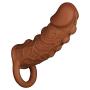 Reusable Silicone Penis Condom Expander Expands Male Chastity Toys Long Rooster Sleeve Dick Socks Condom-0ZY