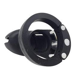 Males Silicone Control Massage Device with 5 Rings (Black,Short)