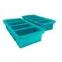 Souper Cubes Extra-Large Silicone Freezing Tray with Lid - 2 pack - makes 8 perfect 1cup portions - freeze soup broth or sauce