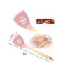 SKYyao Kitchen utensil set Silicone Kitchenware 6-piece set non-stick pot kitchen set green cooking shovel spoon silicone