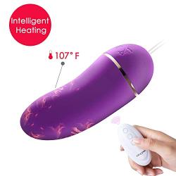 EROCOME Wireless Waterproof 12+1* -Frequency Silicone Vagina Love Egg Six Toys for Women Powerful Quiet and Long -Lasting Motor USB rechargeble（ Purple）