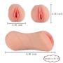 Mans Toy PJKK P?`ck?t-P?`ssys with Handy Bottle for Men 3D Lifelike and Ultra Soft Tunnels,Adult Toys 2 in 1 (Total Length: 6.89 in)