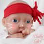 Vollence 11 Inch Full Silicone Baby Doll That Look Real,Eyes Open Reborn Baby Doll,Similar Full Weighted Real Baby Doll,Handmade Lifelike Baby Dolls - Girl