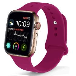 NUKELOLO Sport Band Compatible with Apple Watch 38MM 40MM 42MM 44MM,Soft Silicone Replacement Strap Compatible for Apple Watch Series 5/4/3/2/1