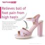 Ball of Foot Cushions High Heels - Soft Gel Insole Metatarsal Pads Forefoot Callus Metatarsalgia Pain Prevention Shoe Inserts no Slip Cushioning for Women
