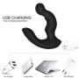 Wushuangyu Massager Plug Wireless Control 11 Speeds Massager for Man, Rechargeable Vibrating Massager (Black) - Vibrant Toy