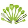 LDGR Pancake Spatula Silicone 10 Pcs Kitchenware Heat Resistant Kitchen Cooking Utensils Non-Stick Baking Tool Cooking Tool Sets