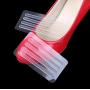 6 Sheets 24 Pcs Transparent Silicone Strips Shoe Heel Inserts Insoles Gel Pads Grips Heel Protector Mini Anti-Slip Abrasionproof High Heel Liners Protective Cushion Tools