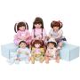 PURSUEBABY 16 Inch Open Mouth Vinyl Reborn Baby Dolls Girls Full Body Silicone Baby Dolls Chocolate Baby Reborn Toddler Girls Dolls for Girls Birthday Gift with Magnetic Pacifier and Gift Box Set