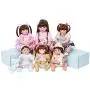 PURSUEBABY 16 Inch Open Mouth Vinyl Reborn Baby Dolls Girls Full Body Silicone Baby Dolls Chocolate Baby Reborn Toddler Girls Dolls for Girls Birthday Gift with Magnetic Pacifier and Gift Box Set