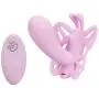 CalExotics Venus Butterfly Silicone Remote Venus G ? Hands Free Strap On Personal Massager Probe with Controller ? Waterproof Adult Vibrator Sex Toy for Couples - Pink