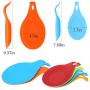 6 Pieces Set Kitchen Silicone Spoon Rest Heat Resistant Kitchen Utensil Rest Ladle Spoon Holder Colorful Spatula Holder Rest Kitchen Tool （2 Big and 4 Small Size）